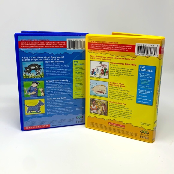 Scholastic Curious George & Harry the Dirty Dog DVD & More… - Picture 4 of 7